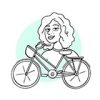 Colette à bicyclette