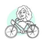 Colette à bicyclette